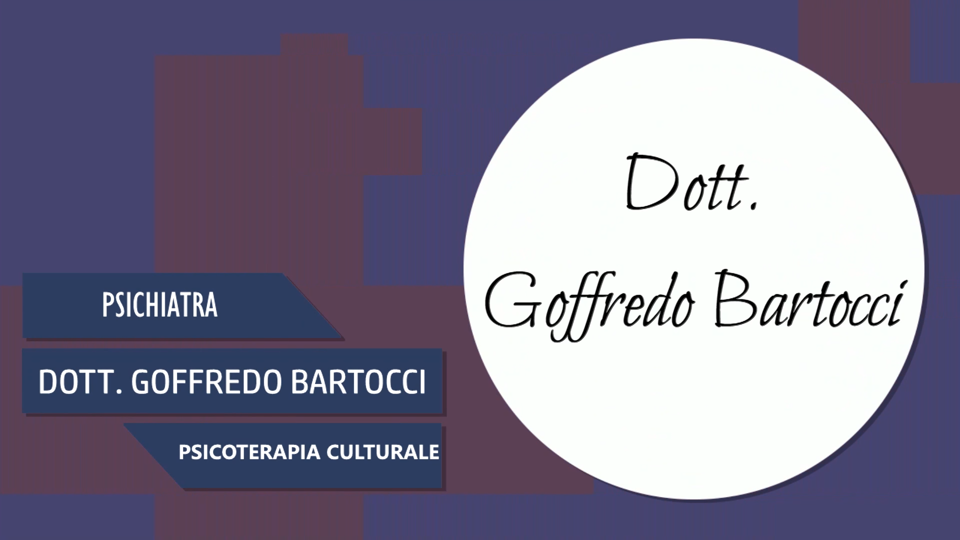 Intervista al Dott. Goffredo Bartocci – Psicoterapia Culturale